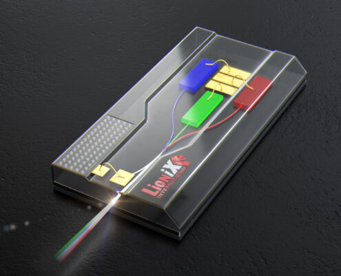AR laser light engine with beam or RGB light
